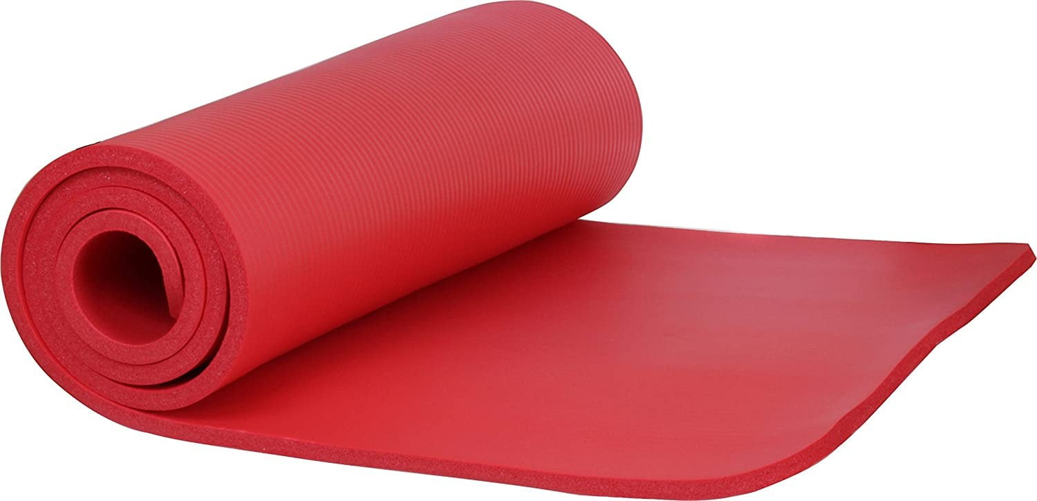 Extra Thick Yoga Mat- Non Slip Comfort Foam, Durable Exercise Mat For  Fitness, Pilates And Workout With Carrying Strap By Leisure Sports (red) :  Target