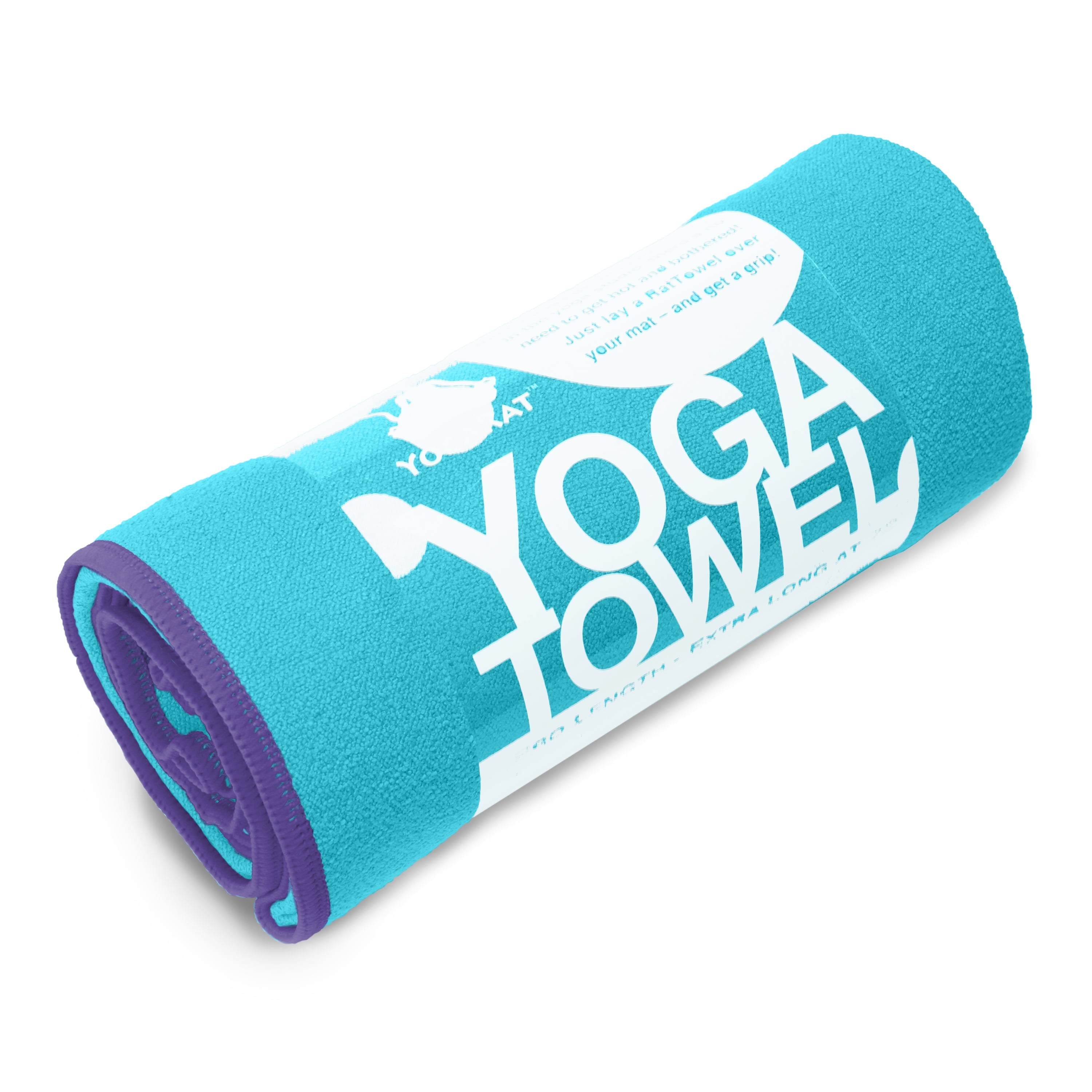 YogaRat Yoga Towel in mat-length 24x68