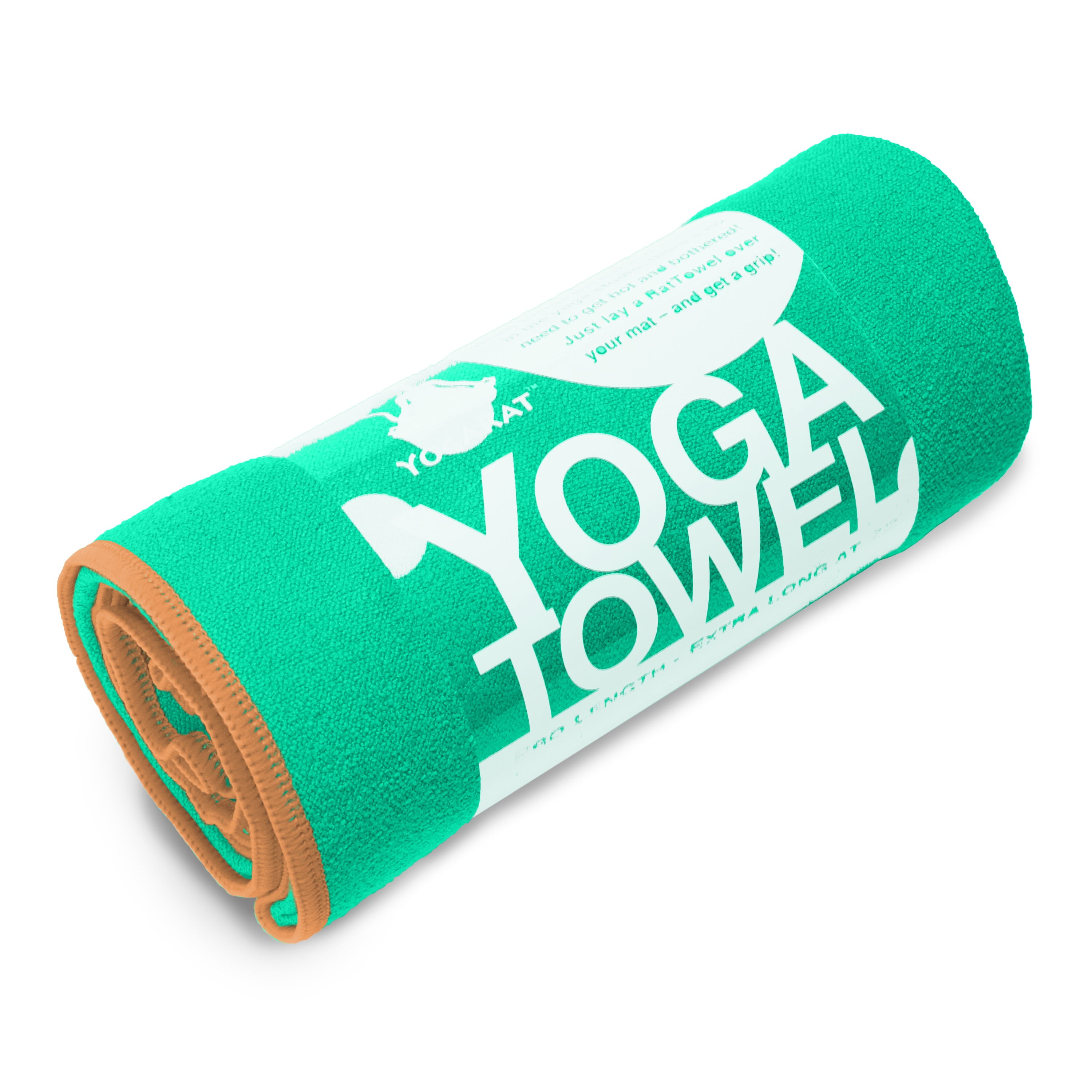 YogaRat Yoga Towel in mat-length 24x68 