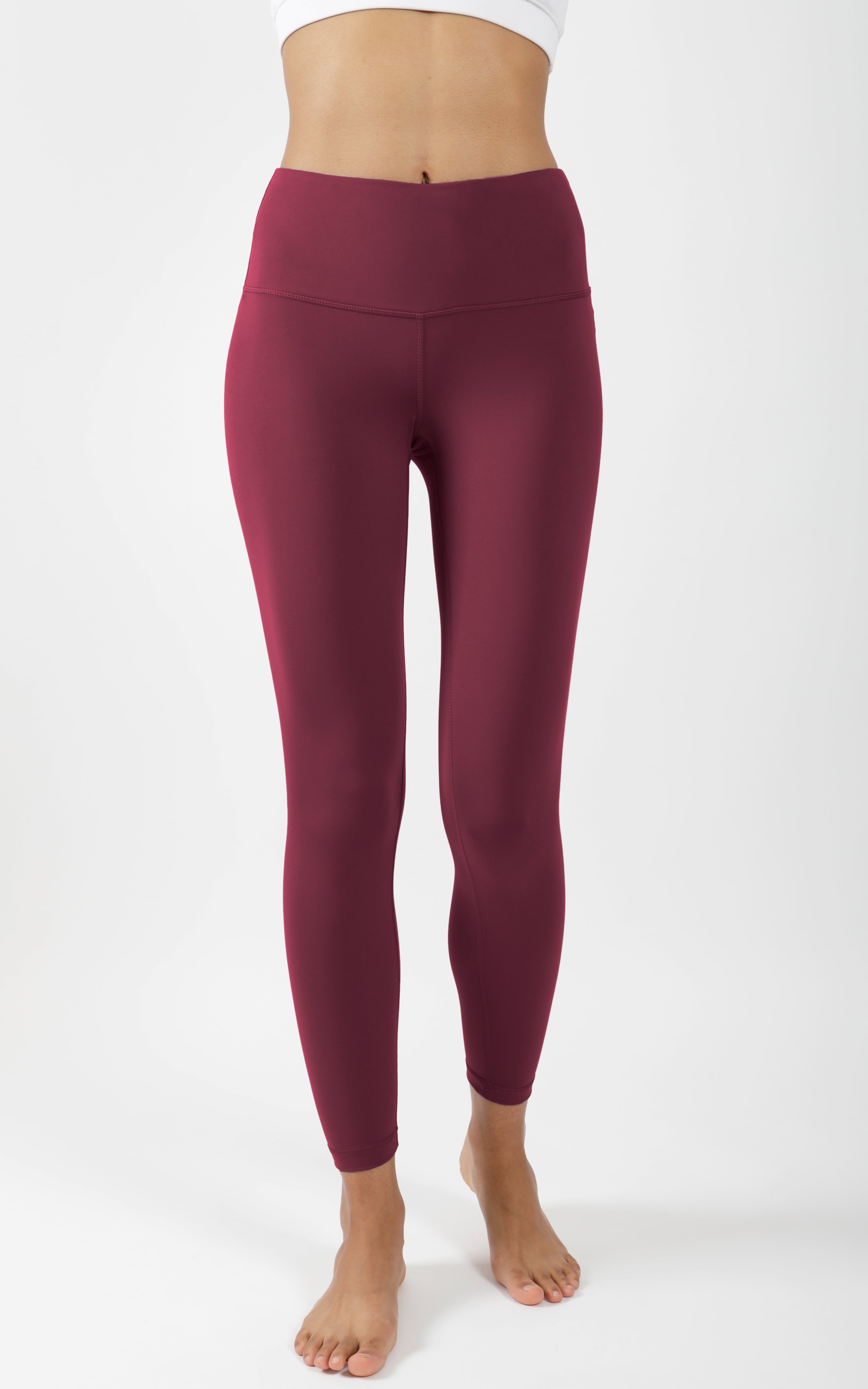  Yogalicious Lux High Waist Elastic Free Ankle Legging -  Cinnabar - XS : Clothing, Shoes & Jewelry