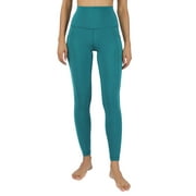 Yogalicious by Reflex Women's Polarlux Elastic Free Fleece Inside Super High Waist Legging with Side Pockets