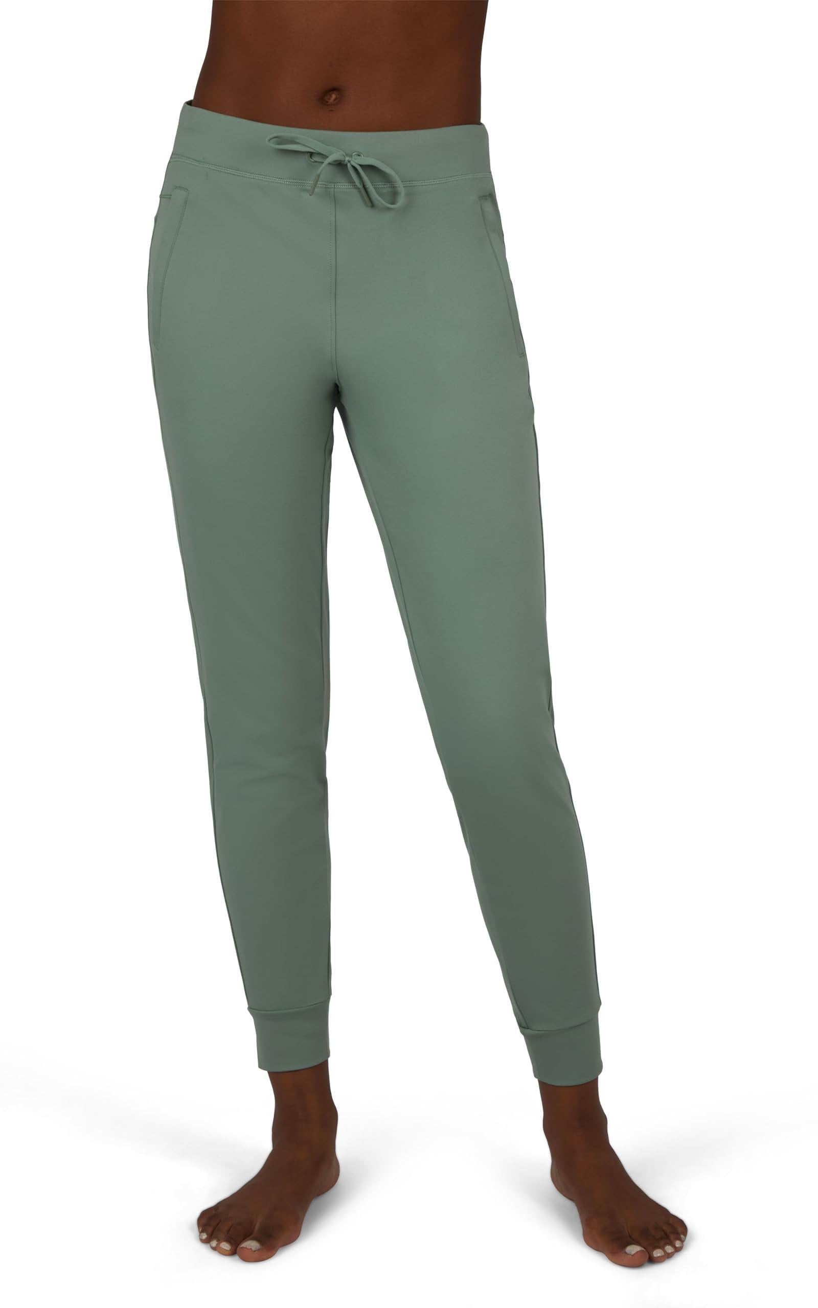 Yogalicous Womens Lux Avenue Side Pocket Jogger - Lily Pad - Medium