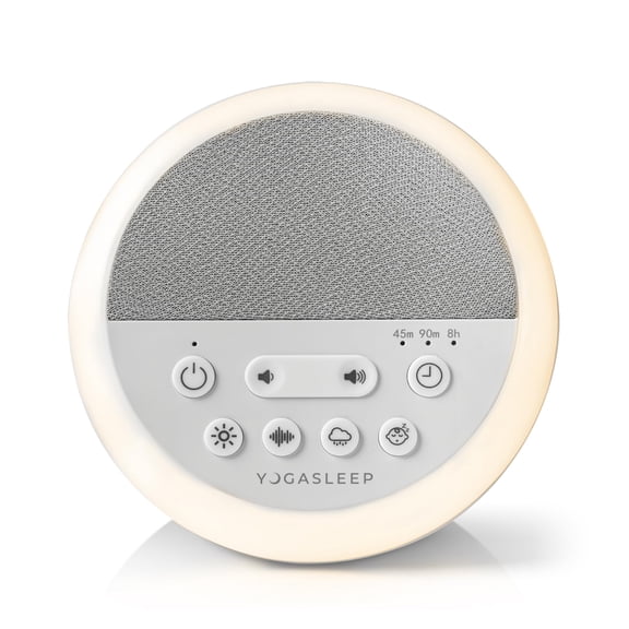Yogasleep Nod White Noise Sound Machine, With Soft Night Light & Sleep Timer, 20 Sound Options Including Lullabies, Nature & Pink Noise, Sleep Aid For Baby & Adults, Noise Canceling For Office Privac