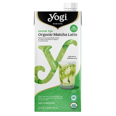 Yogi Barista Green Tea Organic Matcha Latte, Green Tea Concentrate, 32 fl oz