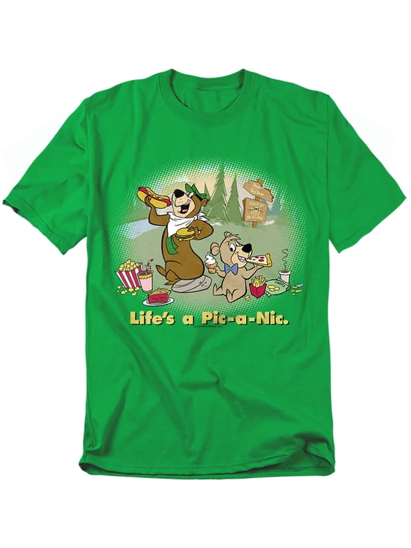 Lifes A Pic-A-Nic Unisex Adult T Shirt, Kelly Green, X Large