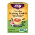 Yogi Organic Green Tea, Blueberry Energy Slim Life, 16ct Tea Bags ...