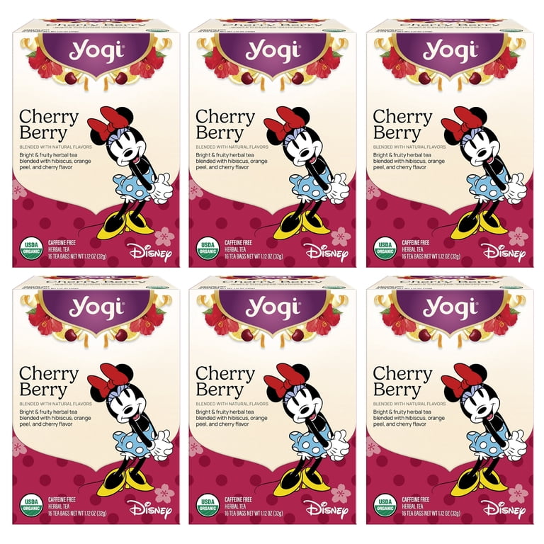 Yogi Cherry Berry Tea (6 pk, 16 ea) - Caffeine-Free Organic Herbal