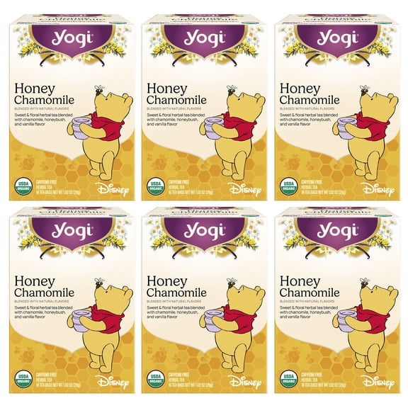 Yogi Honey Chamomile Tea (6 pk, 16 ea) - Caffeine-Free Organic Herbal Tea