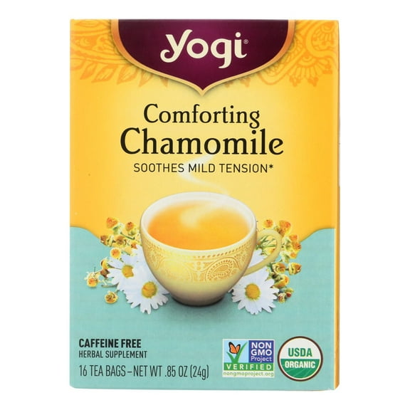 Yogi Organic Comforting Chamomile - 16 Tea Bags - Case of 6