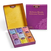 Yogi Organic Tea Get Well Sampler Gift Box - 5 Tea Bags per Flavor (45 Tea Bags) - Assorted Delicious Wellness Teas - 9 Favorite Herbal Teas - Caffeine-Free Tea Variety Pack - Tea Gift Set