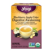 Yogi Tea Blackberry Apple Cider Digestive Awakening, Herbal Tea Bags, 16 Count