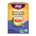 thumbnail image 1 of Yogi Tea, Blueberry Sage Stress Relief, Caffeine-Free Herbal Tea Bags, 16 Count, 1 of 8