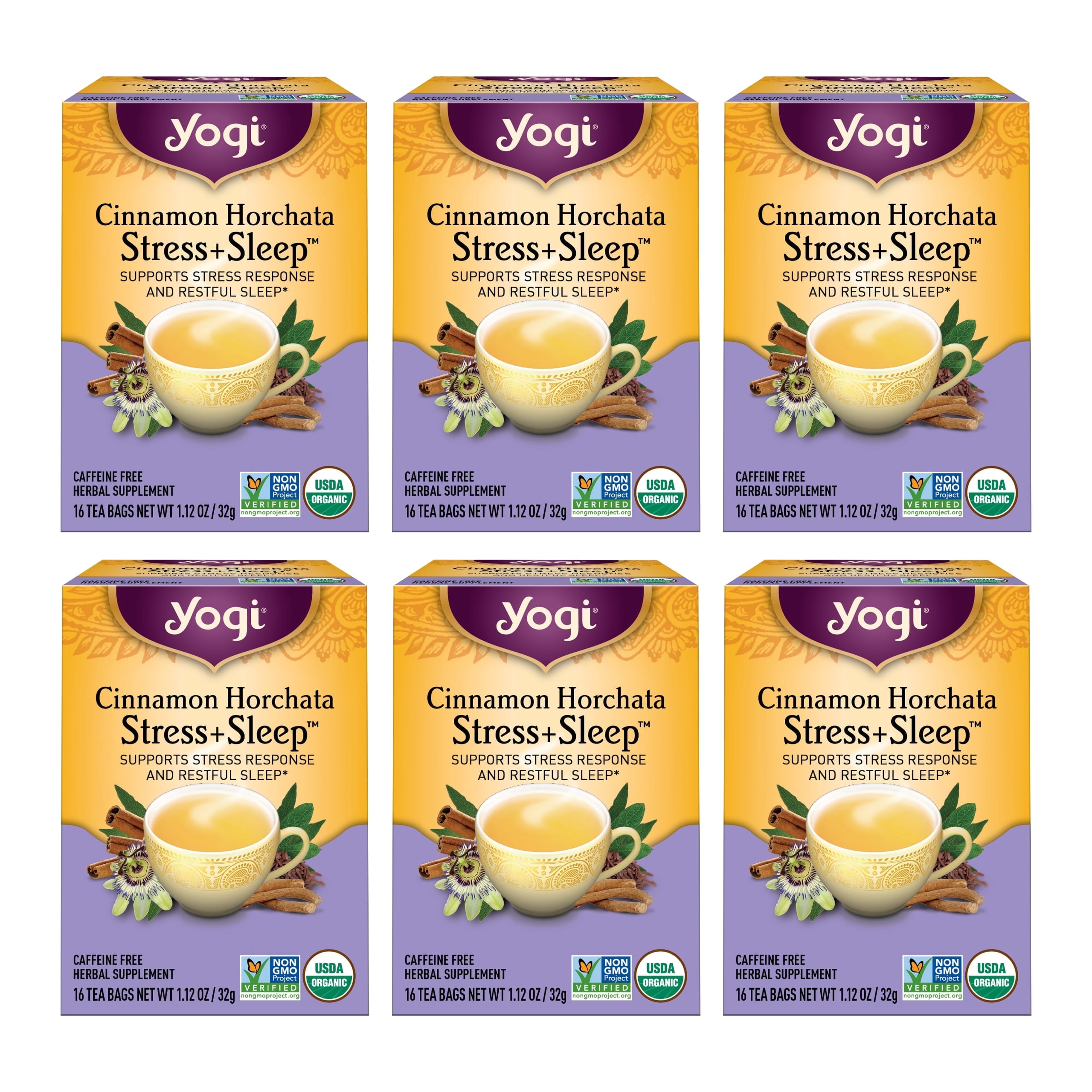 YA’ABURNEE 「Hygge / CUCCAGNA」 Yogi Tea, Cinnamon Horchata Stress and Sleep, Organic Herbal Tea