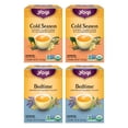thumbnail image 1 of Yogi Tea Cold and Sleep Wellness Variety Pack 4pk - 16 Tea Bags per pack (4 pack) - Supports Cold, Sleep & Relaxation, 1 of 7