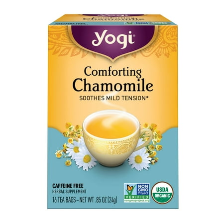 Yogi Comforting Chamomile, Organic Herbal Tea Bags, 16 Count