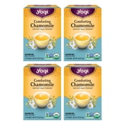 Yogi Tea Comforting Chamomile, Organic Herbal Tea, Wellness Tea Bags, 4 Boxes of 16