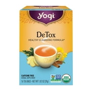 Yogi Tea DeTox, Caffeine-Free Organic Herbal Tea Bags, 16 Count