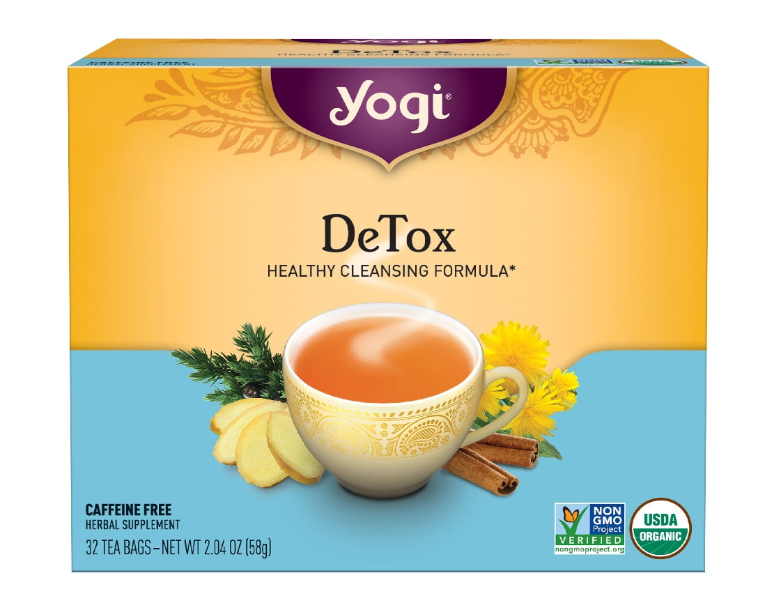 Lose Weight With Yogi Detox Tea Yogi Tea, DeTox Tea, Tea Bags, 32 Ct - Walmart.com