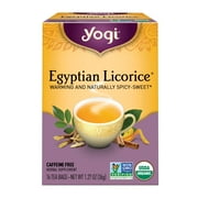 Yogi Egyptian Licorice, Organic Herbal Wellness Tea Bags, 16 Count