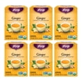 thumbnail image 1 of Yogi Tea Ginger, Caffeine-Free Organic Herbal Tea, Wellness Tea Bags, 6 Boxes of 16, 1 of 8