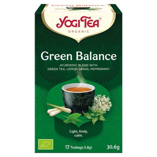 Yogi Tea Green Balance Organic 17's, British Import (Pack of 3)