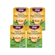 Yogi Tea Green Tea Super Antioxidant, Green Tea Bags, 4 Boxes of 16