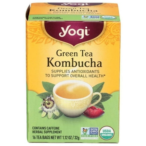 Yogi Tea Kombucha Green 16 ct Pack of 2