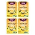 thumbnail image 1 of Yogi Tea, Lemon Ginger, Organic Herbal Tea Bags, 4 Boxes of 16, 1 of 8