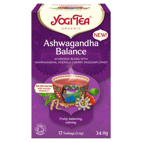 Yogi Tea Organic Ashwagandha Balance 17's, British Import (Pack of 3)