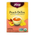 thumbnail image 1 of Yogi Tea, Peach DeTox, Caffeine Free, 16 Tea Bags, 1.12 oz Pack of 3, 1 of 3
