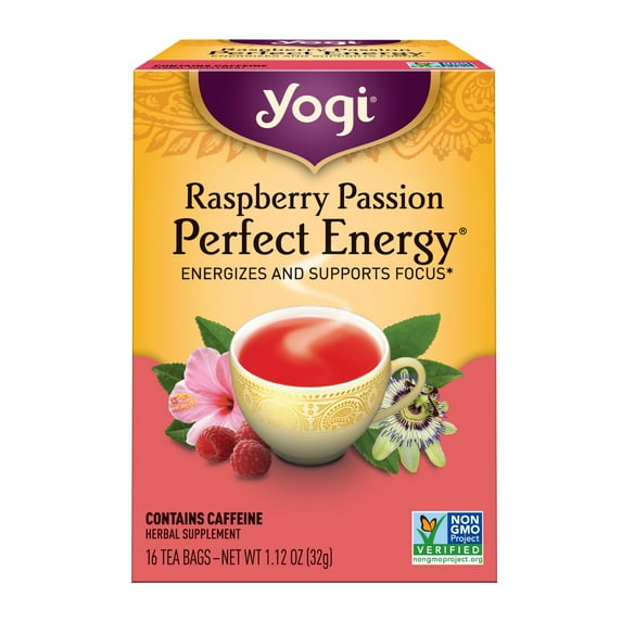 Yogi - Perfect Energy Herbal Tea - Raspberry Passion (6-pack)