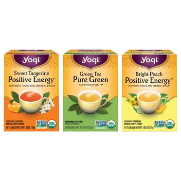 Yogi Revitalize Variety Pack Sampler - Energy Tea Bags - 3 Boxes of 16