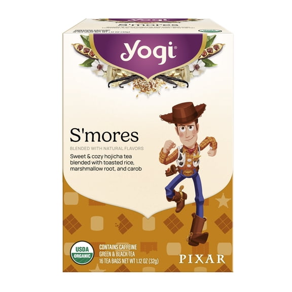 Yogi Tea S'mores, Organic Green and Black Tea Bags, 16 Count