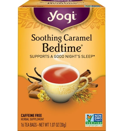 (3 pack) (3 Boxes) Yogi Tea, Soothing Caramel Bedtime Tea, Tea Bags, 16 Ct, 1.07 OZ