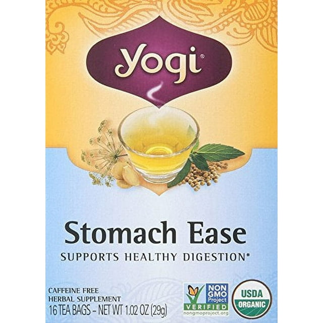 Yogi Tea Stomach Ease, Herbal Supplement, Tea Bags, 16 ct