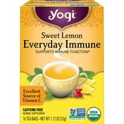 Yogi Tea Sweet Lemon Everyday Immune, Organic Herbal Tea Bags, 16 Count