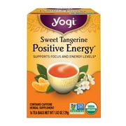 Yogi Tea Sweet Tangerine Positive Energy, Organic Black Tea Bags, 16 Count