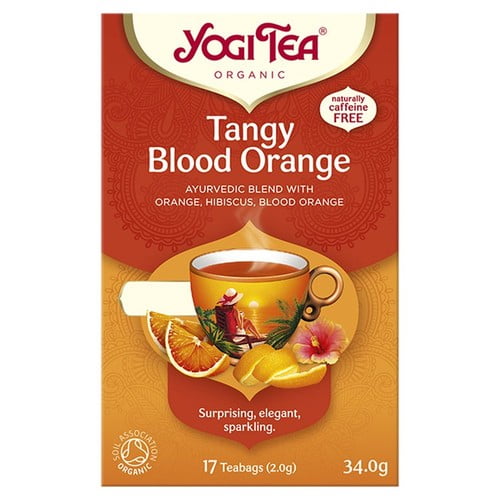 Yogi Tea Tangy Blood Orange Organic 17's, British Import (Pack of 3)