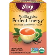 Yogi Tea Vanilla Spice Perfect Energy, Organic Black Tea Bags, 16 Count
