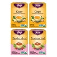 thumbnail image 1 of Yogi Tea Women's Wellness Variety Pack 4pk - 16 Tea Bags per Pack (4 Packs) - Supports Moon Cycle and Digestion - Includes (2 Boxes Each) of Ginger & Raspberry Leaf - Organic Caffeine-Free Teas, 1 of 7