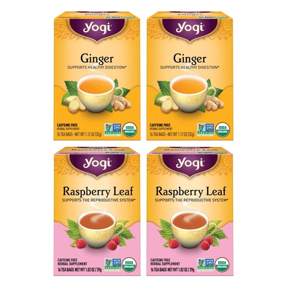 Yogi Tea Women's Wellness Variety Pack 4pk - 16 Tea Bags per pack (4 packs) - Supports Moon Cycle and Digestion
