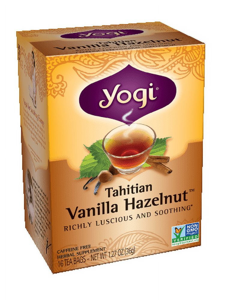 Yogi Yogi Tea Tahitian Vanilla Hazelnut - Caffeine Free - 16 Tea Bags