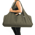 thumbnail image 1 of Yogiii Large Yoga Mat Bag | The Original YogiiiTotePRO | Large Yoga Mat Tote Sling Carrier with Side Pocket | Fits Most Size Mats (Olivine Green), 1 of 3