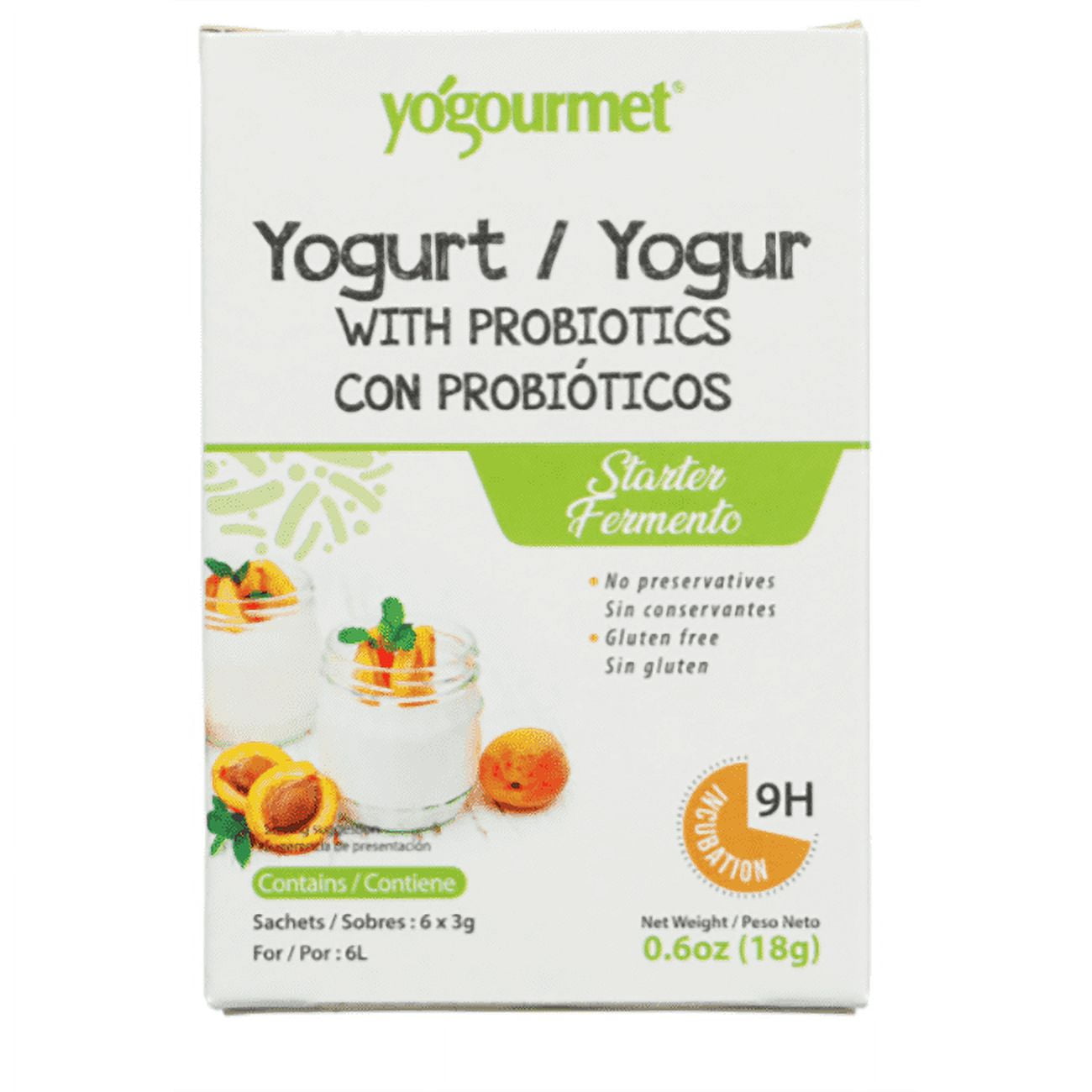 Yogourmet Yogurt Starter with Probiotics 6 Pkts