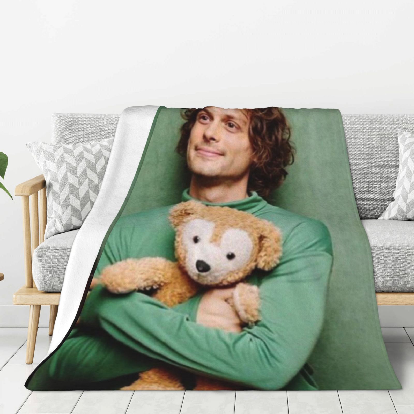 Yoguce Matthew Gray Super Gubler Soft Throw Blanket Couch Sofa Bed