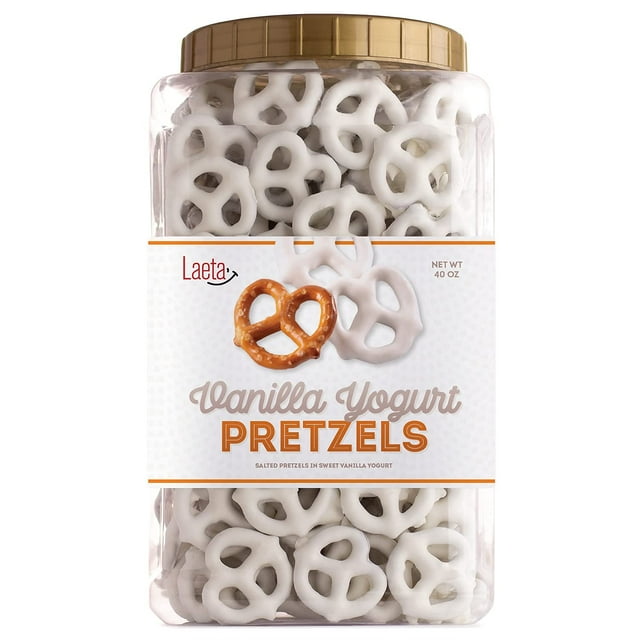 Yogurt Covered Pretzels, Salted Pretzels in Sweet Vanilla Yogurt, 40