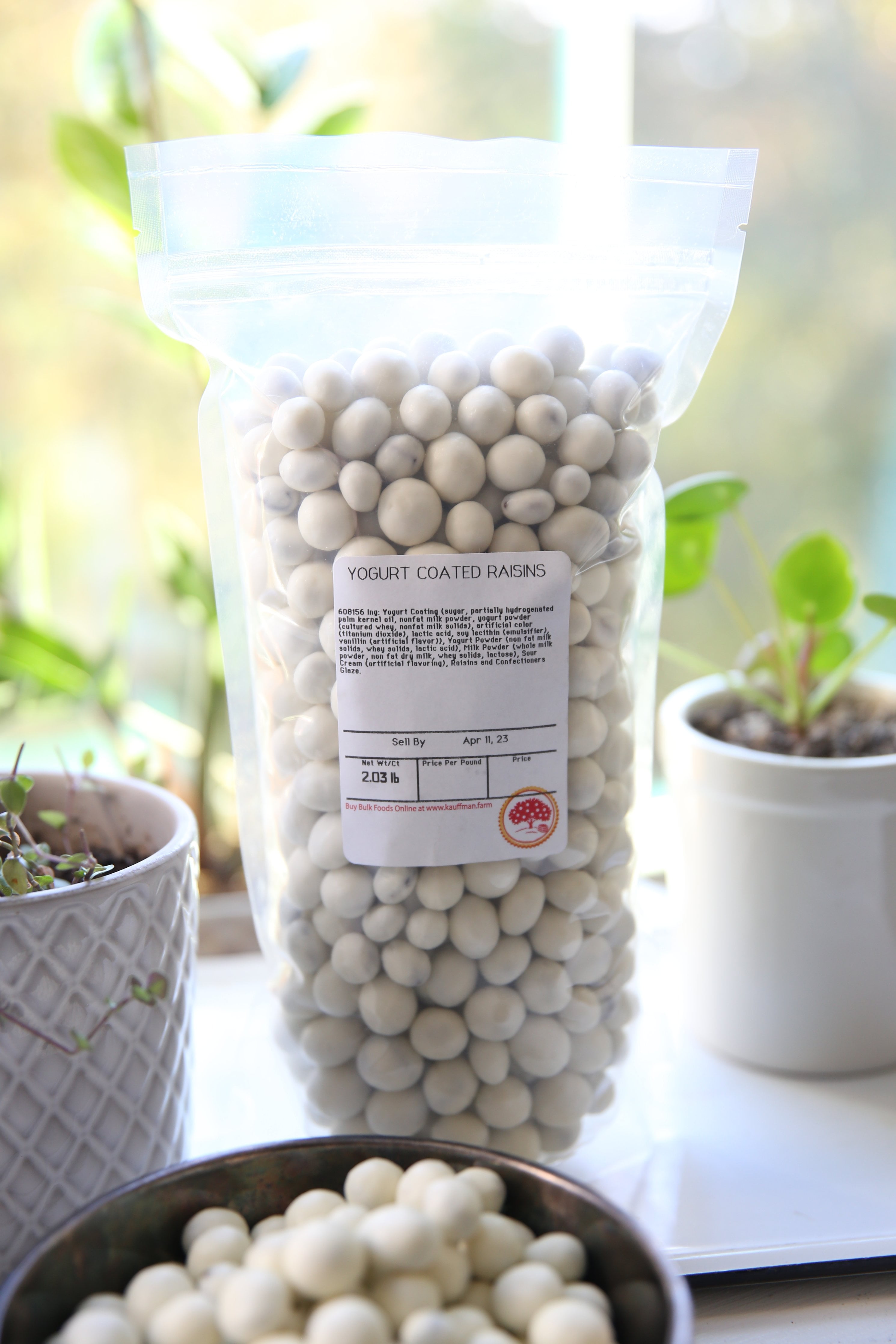 Yogurt Covered Raisins, Bulk 2 Lb. Bag