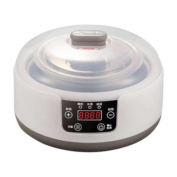 Yogurt Maker, 1.2L Multifunctional Digital Version With 304 Stainless Steel Inner Pot For Uk Plug, For Home Use Daily Yogurt Making, For Beginners And Yogurt Lovers