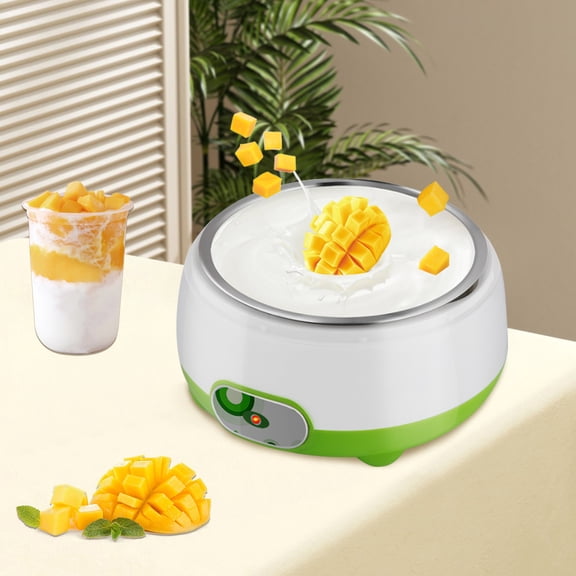 Yogurt Maker 1L - Multifunctional Electric Yogurt Machine with Auto Constant Temperature - Makes Yogurt, Natto & Rice Wine - Probiotic Fermenter with No Additives - Compact 15W Home Appliance