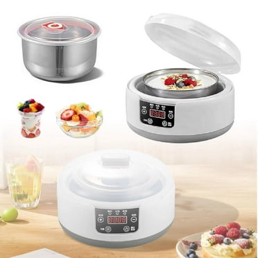 Yogurt Maker Machine With 8 Glass Jars - 1400ml Capacity & Temperature Control